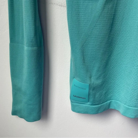 Lululemon run swiftly tech break new‎  ground turtleneck long sleeve top 2 rare - Picture 10 of 12